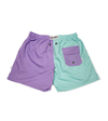 PURPLE TWO TONE ADULT SHORTS